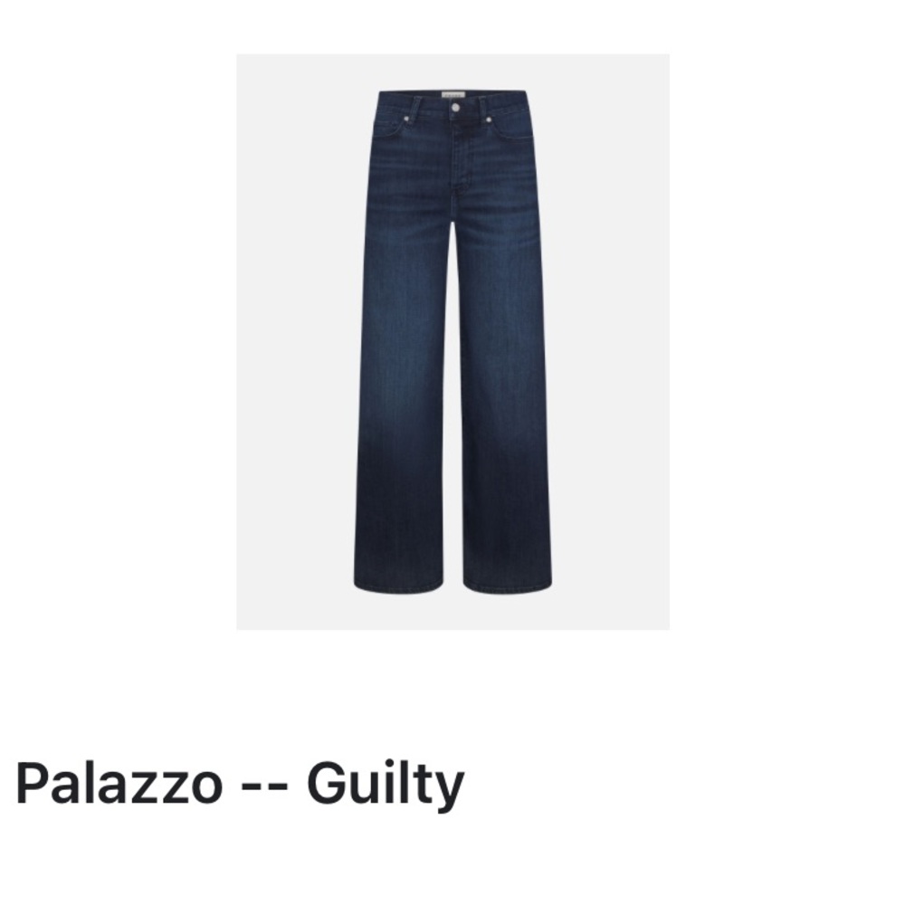 New FRAME Le Slim Palazzo Jeans in dark blue - with tags and box